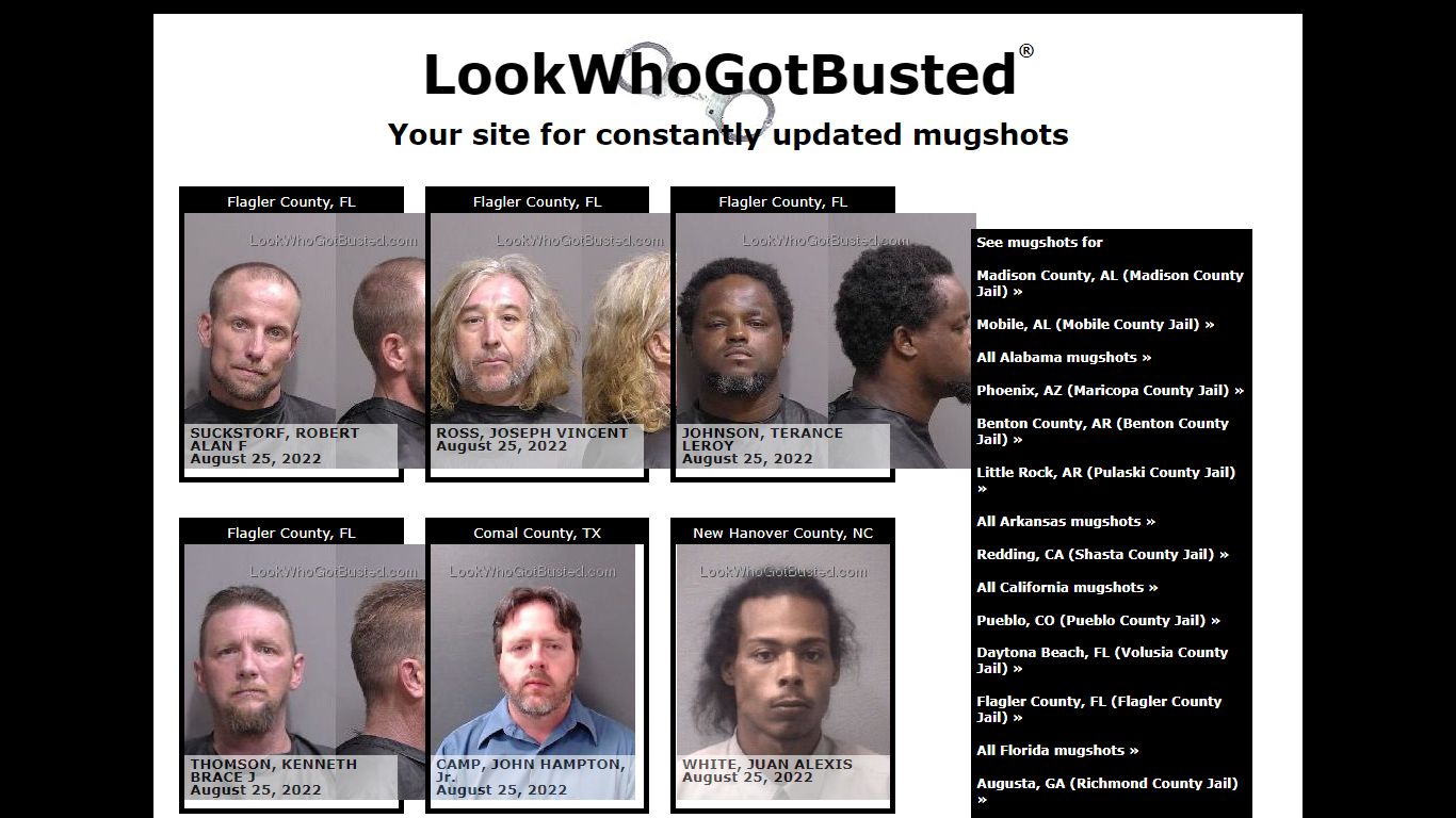 LookWhoGotBusted.com